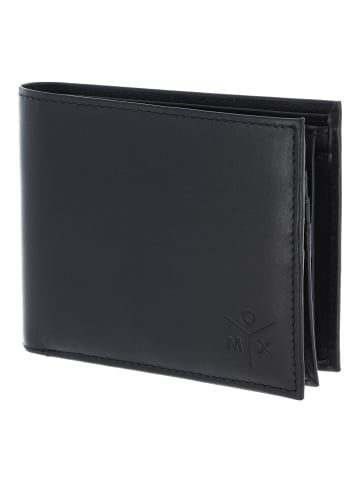 oxmox Leather Geldbörse RFID Schutz Leder 12 cm schwarz-ox 2.0