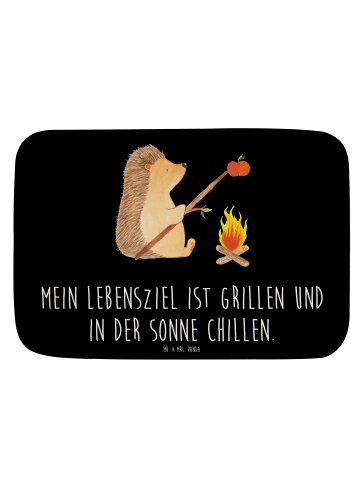 Mr. & Mrs. Panda Badvorleger Igel Grillen mit Spruch in Schwarz