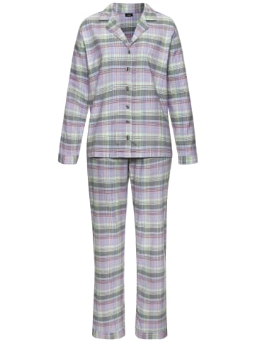 VIVANCE DREAMS Pyjama in lila-kariert