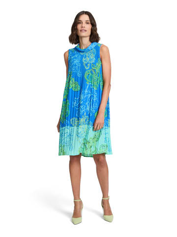 Betty Barclay Plisseekleid ohne Arm in Green/Blue