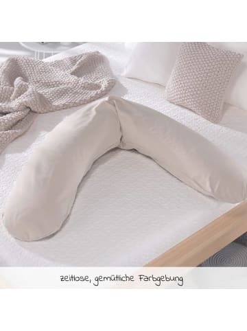 Theraline Stillkissen Das Original mit Mikroperlen-Füllung in grau,beige
