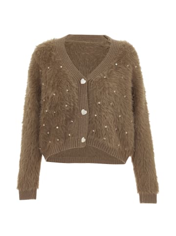 immy Damen Strickjacke in Taupe