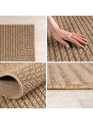 Teppich Boss In- & Outdoor Teppich Timber 1404, rund - Beige