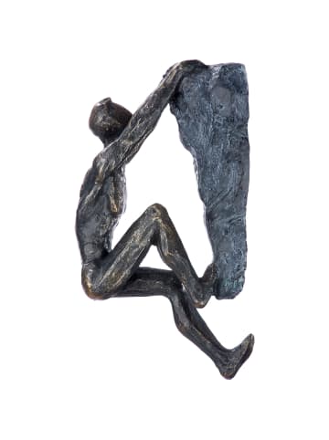 GILDE Skulptur Ambition bronzefarben - (H) 20 cm