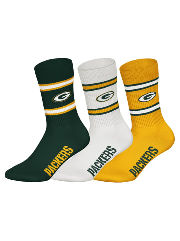 NFL Socken 6er Pack in Green Bay Packers/Weiß