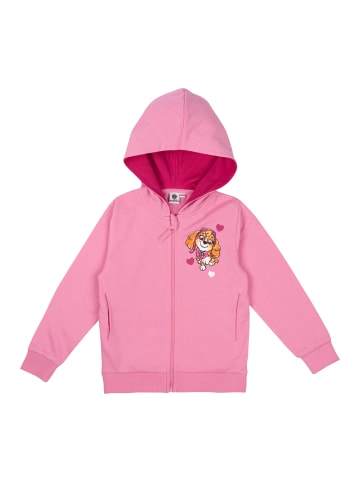 United Labels Paw Patrol Sweatjacke Kapuzenpullover mit Reißverschluss Hoodie in rosa