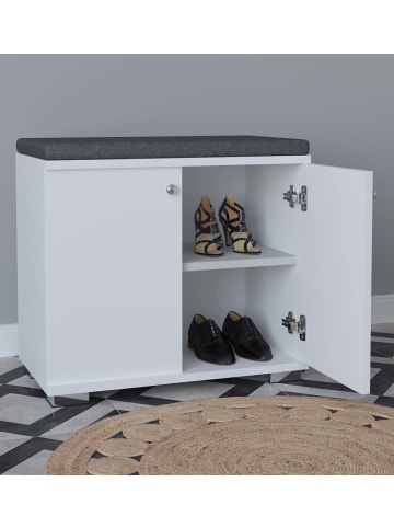 ebuy24 Sitzbank GadosS 1 Weiß 60 x 33 cm