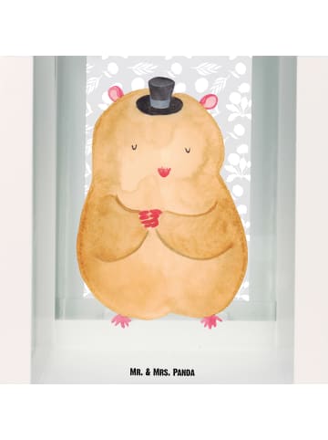 Mr. & Mrs. Panda Deko Laterne Hamster Hut ohne Spruch in Transparent
