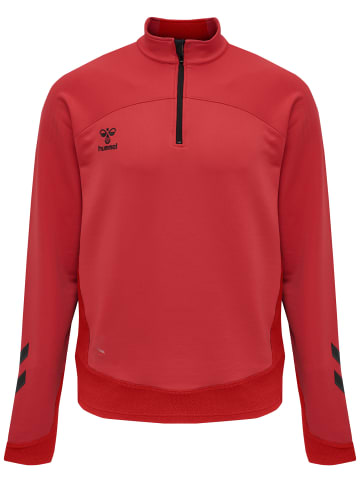 Hummel Hummel Zip Sweatshirt Hmllead Multisport Herren Leichte Design Schnelltrocknend in TRUE RED
