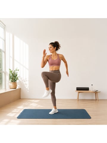 relaxdays Yogamatte in Dunkelblau - (B)68 x (H)0,5 x (T)183 cm