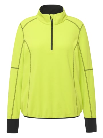 Ulla Popken Fleece-Shirt in neon grün