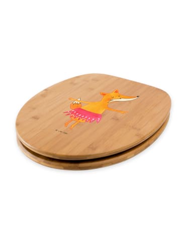 Mr. & Mrs. Panda Toilettendeckel Fuchs Ballerina ohne Spruch in Braun