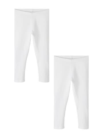 name it Leggings 2er-Set wadenlang elastisch bequem in Weiß