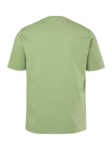 Men Plus Kurzarm T-Shirt in salbeigrün