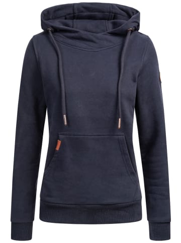 Alessandro Salvarini Hoodie Alessandro Salvarini Damen Sweatshirt Hoodie Kapuzen Pullover AS298 in Navy