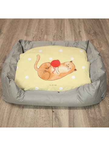 Mr. & Mrs. Panda Katzenkorb Katze Wolle ohne Spruch in Gelb Pastell