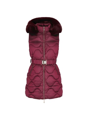 faina Women Vest in burgundy