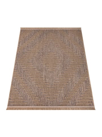 KADIMA DESIGN Outdoor Teppich Natur Balkon, Terrasse in Beige