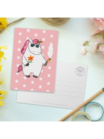 Mr. & Mrs. Panda Wanddeko Einhorn Woodstock ohne Spruch in Rot Pastell