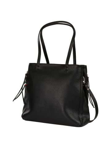 Florence Florence Schultertasche Leder schwarz ca. 36cm