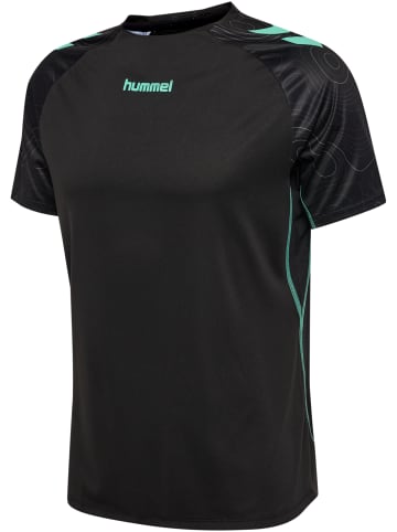 Hummel T-Shirt Hmlblaze Herren in BLACK/POOL BLUE