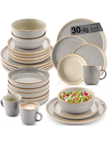 Sänger KOMBISERVICE RIO PERLGRAU - 30 teilig aus Steingut