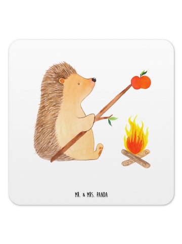 Mr. & Mrs. Panda Untersetzer Igel Grillen ohne Spruch in Weiß