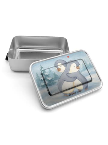 Mr. & Mrs. Panda Bento Box Pinguine Kuscheln Design ohne Spruch in Weiß