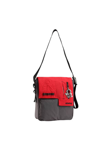 Okiedog Wickeltasche "Loft Paige" in Rot/Grau