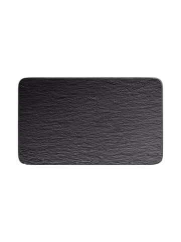 Villeroy & Boch Multifunktionsteller quadratisch Manufacture Rock 28 x 17 cm in schwarz