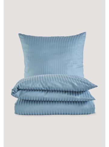 Hessnatur Hessnatur Bettwäsche Set SILKY TOUCH aus TENCEL™ Lyocell und Bio-Baumwolle in sturmblau