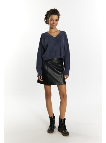 myMo ROCKS Damen Strick Pullover in Marine