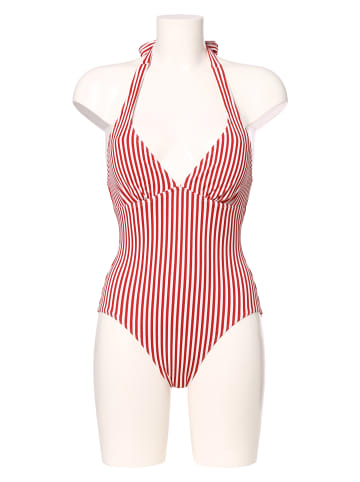 ESPRIT Badeanzug in rot weiß