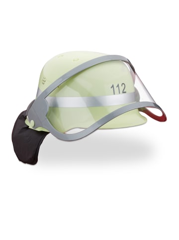 relaxdays 6x Feuerwehrhelm in Gelb