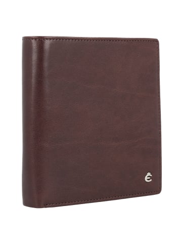 Esquire Toscana Geldbörse RFID Schutz Leder 12 cm coffee
