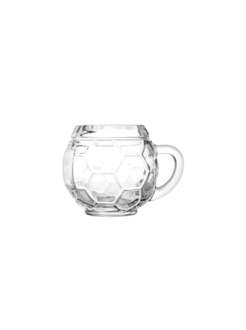 Stölzle 6er Set Bierkrüge Fußball in Transparent 400 ml in transparent