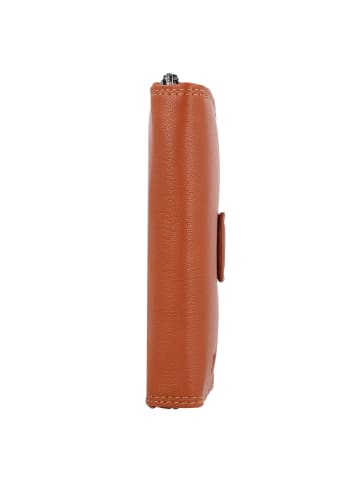 mano Donna Giulia Geldbörse Leder 13 cm cognac