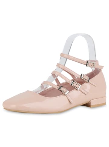 VAN HILL Riemchenballerinas Amelia in Rosa Lack
