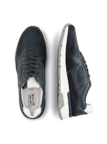 Camel Active Schnürschuh aus Vollleder in Dunkelblau