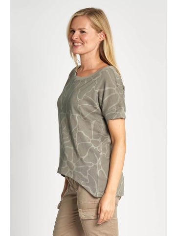 ZHRILL T-Shirt ZHRAHEL AOP OLIVE in OLIVE