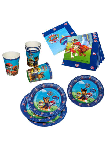 Party Fun XXL Party Geburtstag Set für Jungs | Paw Patrol | Partykoffer 51 Teile