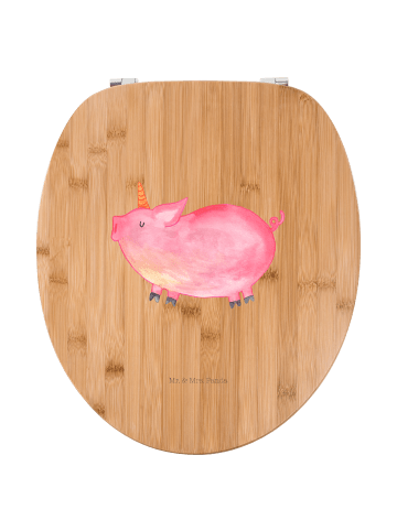 Mr. & Mrs. Panda WC Sitz Einhorn Schwein ohne Spruch in Braun