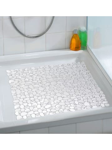 Wenko Rutschfeste Matte für Duschwanne PARADISE in Transparent, (B) 54 x (H) 54 cm