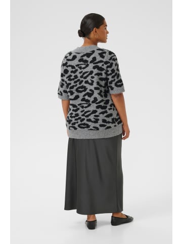 KAFFE curve Strickpullover KCsandia Loose fit in LGM/Black Leopard