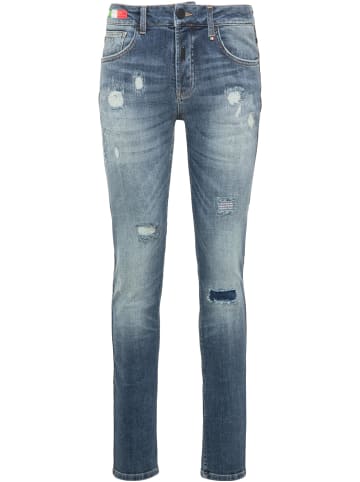 Carlo Colucci 5-Pocket-Jeans Cecco in Blau