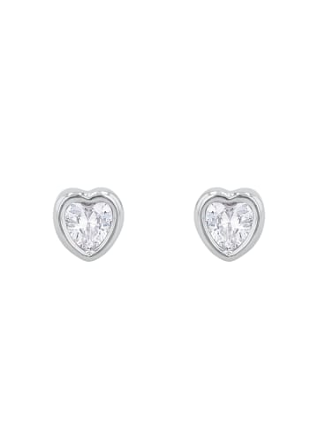 Amor Ohrstecker WG 375/9ct, rhodiniert in Silber