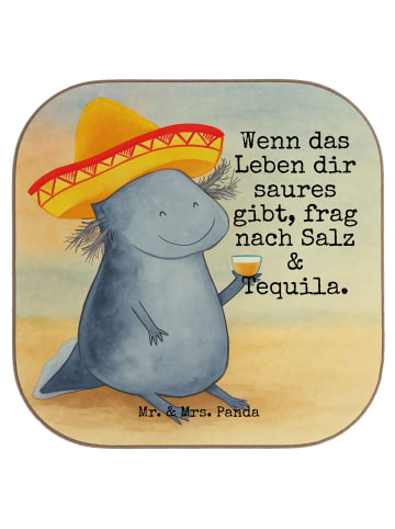 Mr. & Mrs. Panda Untersetzer für Gläser Axolotl Tequila Design m... in Weiß