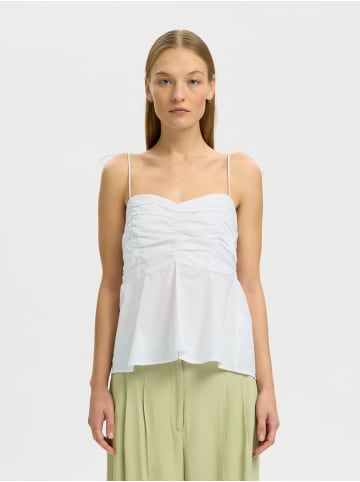 SELECTED FEMME SLFDELIA STRAP TOP B in Bright White