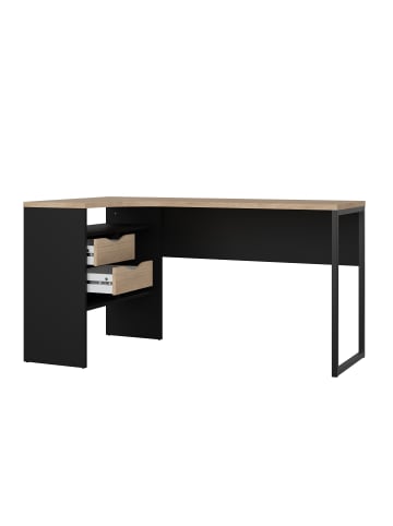 ebuy24 Schreibtisch FunctionPlus Nussbaum 145 x 81 cm