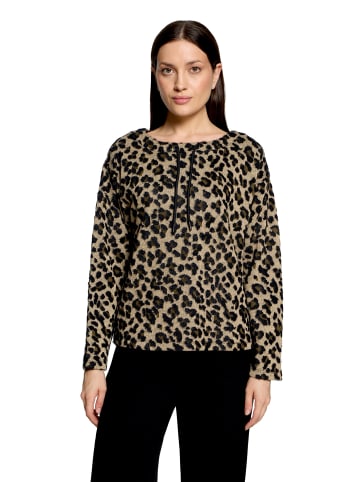 Betty Barclay Sweatshirt mit Kordelzug in Brown/Black